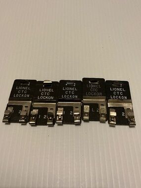 Lionel Lot Of 5 CTC Track Lock-On Connectors O Gauge Layout Vintage